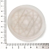 Flat Round Natural Selenite Slice Coasters AJEW-C042-01D-3