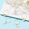 12Pcs Heart with Constellation Alloy Enamel Wine Glass Charms Sets AJEW-JO00230-02-5