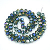 Electroplate Glass Beads Strands EGLA-S174-05G-2