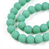 Opaque Glass Beads Strands GLAA-T032-P8mm-MD12-3