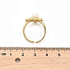 Brass Enamel Cuff Rings RJEW-K291-04G-03-5