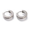 303 Stainless Steel Huggie Hoop Earrings EJEW-F262-02A-P-1