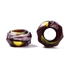 Two Tone Glass European Beads GDA009-4-2