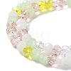 Glass Beads Strands EGLA-A034-M8mm-45-3