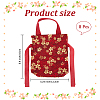 Flower Printed Cloth Drawstring Storage Bags ABAG-WH20010-20D-01-2