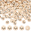Printed Wood European Beads WOOD-WH0034-18-1