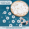 100Pcs 2 Style ABS Plastic Imitation Pearl Beads OACR-AR0001-11-4