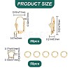 50Pcs Brass Leverback Earring Findings DIY-CN0002-22-2