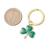 Clover Alloy Enamel Pendant Keychain KEYC-JKC01132-3