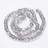 Electroplated Glass Beads Strands EGLA-Q092-10mm-A05-2