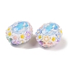 Handmade Luminous Polymer Clay Glass Rhinestone Beads CLAY-H003-05F-3