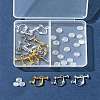 12Pcs 3 ColorS Brass Screw On Clip-on Earring Findings KK-FS0001-32-7