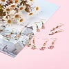 Christmas Theme Alloy Enamel Dangle Earrings EJEW-JE04511-4