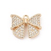 Brass Micro Pave Cubic Zirconia Pendants LS-KK-U051-04G-01-1
