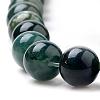 Natural Moss Agate Beads Strands G-I199-06-8mm-3
