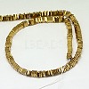 Electroplate Non-magnetic Synthetic Hematite Heishi Beads Strands G-J171A-4x4mm-06-2