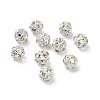 6mm Brass Crystal AB Rhinestone Beads KK-S519-01A-01S-2