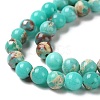 Synthetic Imperial Jasper Dyed Beads Strands G-D077-A01-01C-4