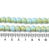 Baking Paint Glass Bead Strands GLAA-H031-01B-08-5