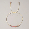 Natural Birthstone Braided Bead Bracelets for Women VA8051-10-1