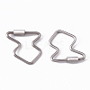 Non-Tarnish 304 Stainless Steel Screw Carabiner Lock Charms STAS-R112-03-2