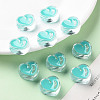 Transparent Enamel Acrylic Beads TACR-S155-004G-6