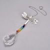 Crystal Ceiling Fan Pull Chains Chakra Hanging Pendants Prism AJEW-WH0021-30C-1