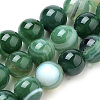 Natural Striped Agate/Banded Agate Beads Strands G-S259-04E-6mm-1