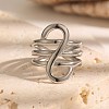 Line 304 Stainless Steel Cuff Open Rings WGE83BC-02-3