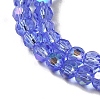 Electroplate Transparent Glass Beads Strands LS-EGLA-A035-T3mm-L14-3