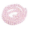 Electroplate Glass Beads Strands EGLA-A044-T6mm-B10-2