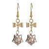 Glass Star Dangle Earrings EJEW-JE05548-04-1