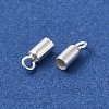 925 Sterling Silver Cord Ends STER-F032-09S-1.8mm-2