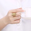 Brass Wide Band Rings RJEW-BB21859-G-6-3