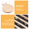 Rabbit Bamboo Ring Displays ODIS-WH0026-12-4