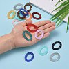 Oval Imitation Gemstone Acrylic Linking Rings X-OACR-R022-M-6