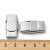 Non-Tarnish 201 Stainless Steel Watch Band Clasps X-STAS-C006-1-02-3
