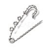 304 Stainless Steel Safety Pins Brooch Findings STAS-C181-01C-P-2
