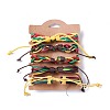 Leather Cord Bracelets Set for Men Women BJEW-C005-02C-3