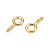 Brass Screw Eye Pin Peg Bails KK-A171-23-01G-2
