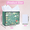 1Pc Flower Printed Paper Gift Bags with Rope Handle ABAG-SP0001-30B-2
