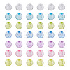 Cheriswelry 560Pcs 7 Colors Transparent Acrylic Beads MACR-CW0001-10-14