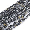 Natural Flower Amazonite Beads Strands G-L555-03-6mm-3