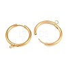 316 Stainless Steel Huggie Hoop Earring Findings EJEW-B158-01G-G-2