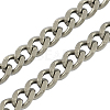3.28 Feet 304 Stainless Steel Twisted Chains Curb Chain X-CHS-R001-1.2mm-1