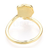 Natural Pearl Open Cuff  Ring with Msilver-Lipped Pearl Oyster PEAR-N022-C11-3