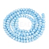 Anti-Tarnish Electroplate Rondelle Glass Beads Strands EGLA-T021-3mm-17-05-2