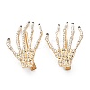 Halloween Skeleton Hands Bone Hair Clips PHAR-B086-03G-1