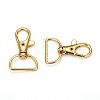 Zinc Alloy Swivel D Rings Lobster Claw Clasps X-E341-8-G-2