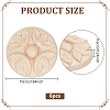 20Pcs Carved Wooden Display Decorations AJEW-ME0002-57-2